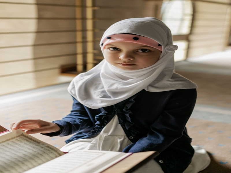 A traditional Quran library of Islamic manuscripts and scholarly texts